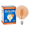 Лампочка Delux Globe G125 8Вт E27 2700К amber filament (90016726) зображення 3