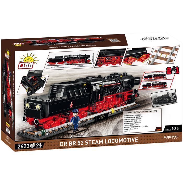 Конструктор Cobi Локомотив DRB Class 52 Эксклюзивный набор 1:35, 2623 деталей (COBI-6280)