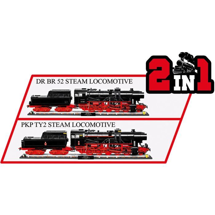 Конструктор Cobi Локомотив DRB Class 52 Эксклюзивный набор 1:35, 2623 деталей (COBI-6280) изображение 5