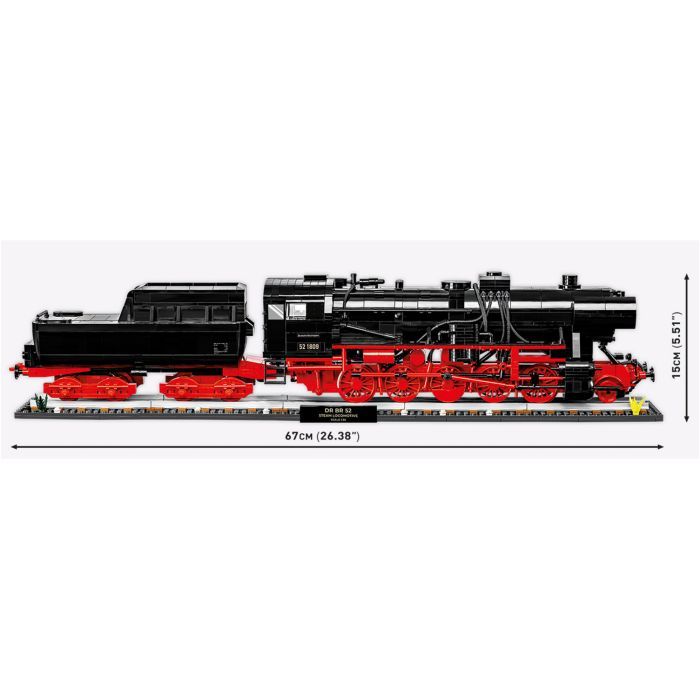 Конструктор Cobi Локомотив DRB Class 52 Эксклюзивный набор 1:35, 2623 деталей (COBI-6280) изображение 6