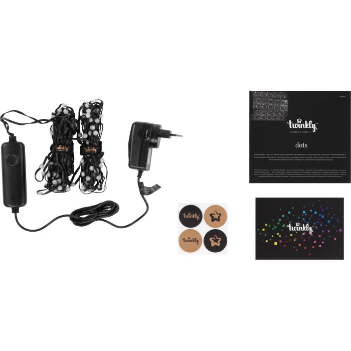 Гірлянда Twinkly Smart LED Dots Lights RGB 200 Gen II, IP44, 10м, прозорий (TWD200STP-BEU) зображення 4