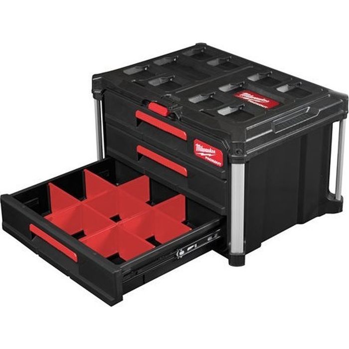 Ящик для інструментів Milwaukee PACKOUT з 3-ма висувними відсіками (4932472130) зображення 3
