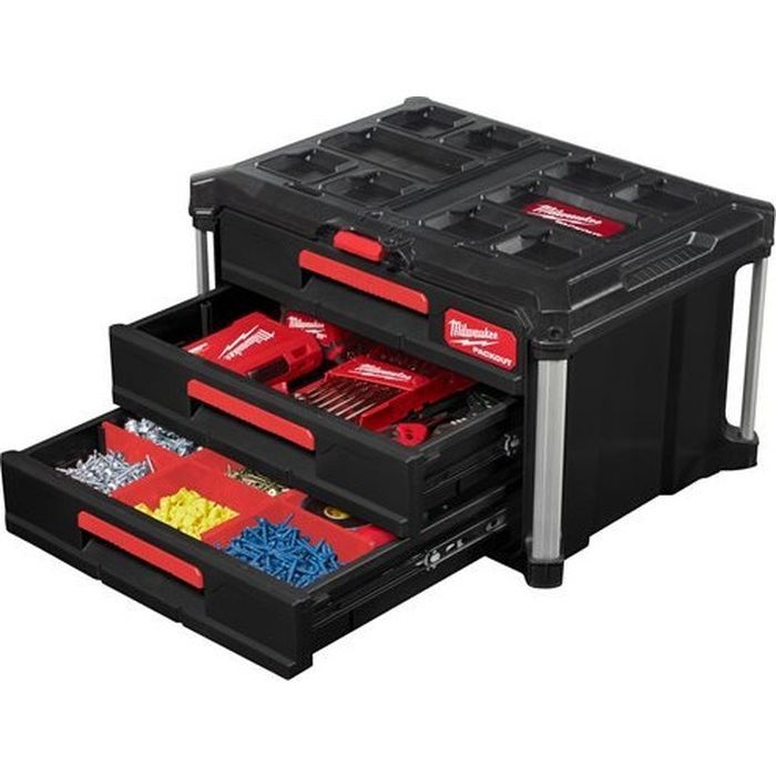 Ящик для інструментів Milwaukee PACKOUT з 3-ма висувними відсіками (4932472130) зображення 5