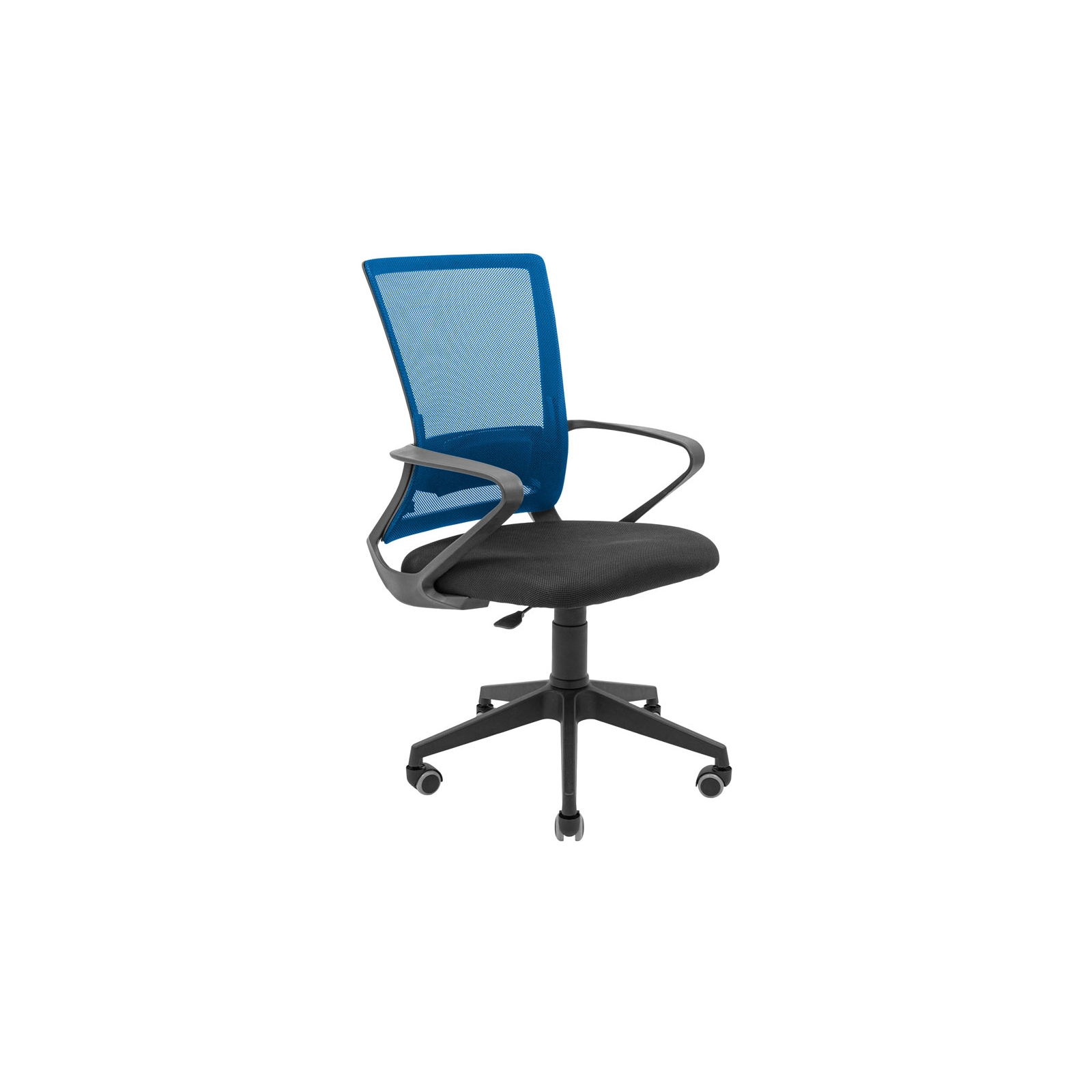 Офісне крісло Richman Робін Пластик Піастра Сітка чорна + синя (ADD0003028)