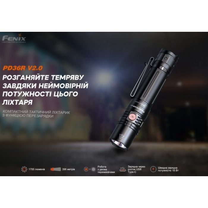 Фонарь Fenix PD36R V2.0 (PD36RV20) изображение 5