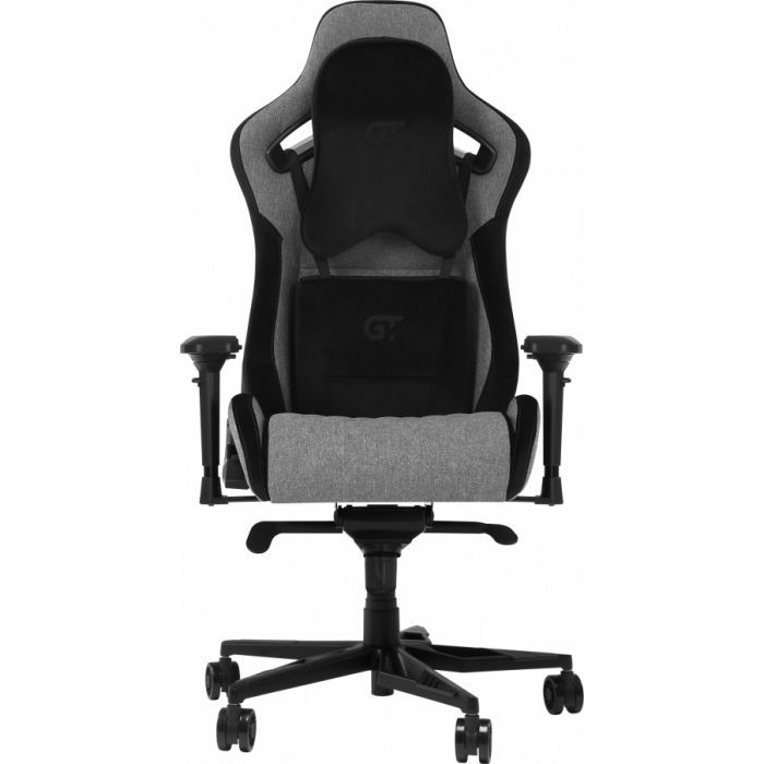 Кресло игровое GT Racer X-0724 Fabric Gray/Black Suede изображение 2
