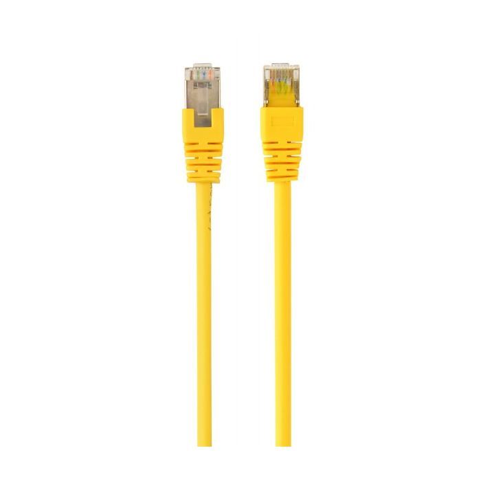 Патч-корд 0.25м FTP cat.6 CCA yellow Cablexpert (PP6-0.25M/Y)