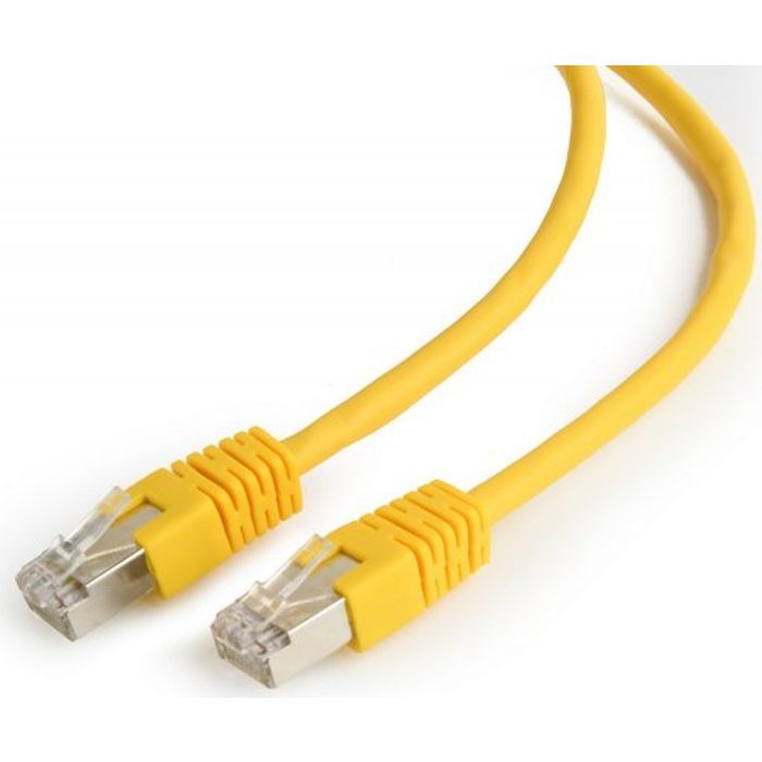 Патч-корд 0.25м FTP cat.6 CCA yellow Cablexpert (PP6-0.25M/Y) изображение 2