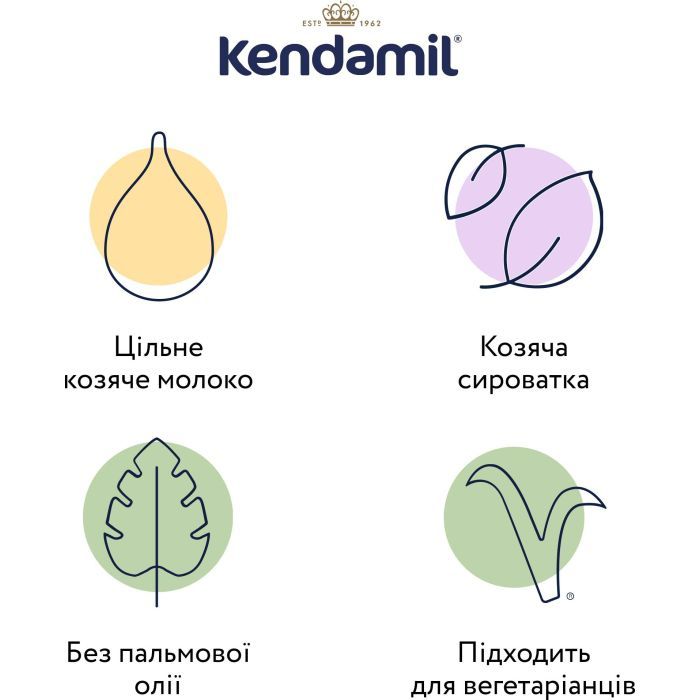 Дитяча суміш Kendamil Goat 2 на козячому молоці 6-12 місяців 800 г (92000019) зображення 2