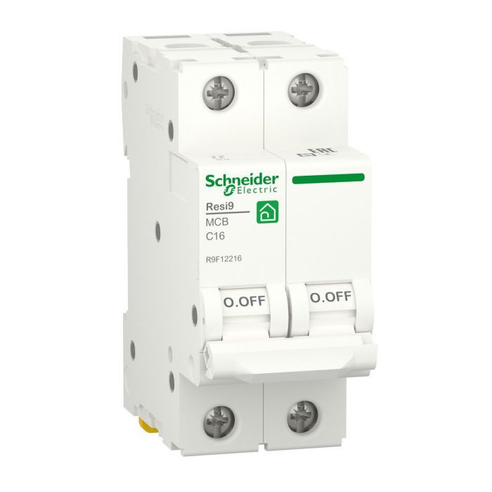 Автоматический выключатель Schneider Electric RESI9 6kA 2P 16A C (R9F12216)