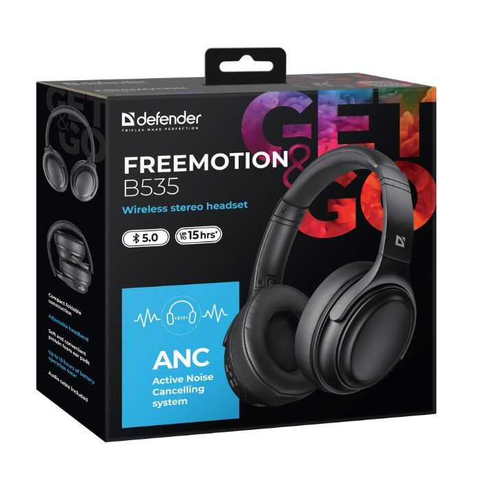Наушники Defender FreeMotion B535 Bluetooth Black (63535) изображение 12