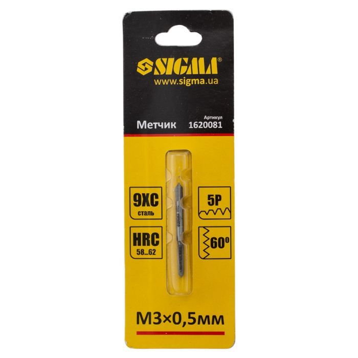Мітчик Sigma М3x0.5мм (1620081) зображення 2