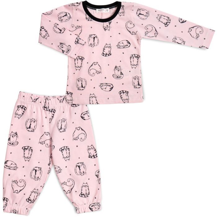 Піжама дитяча Breeze з довгим рукавом (17828-92G-pink)