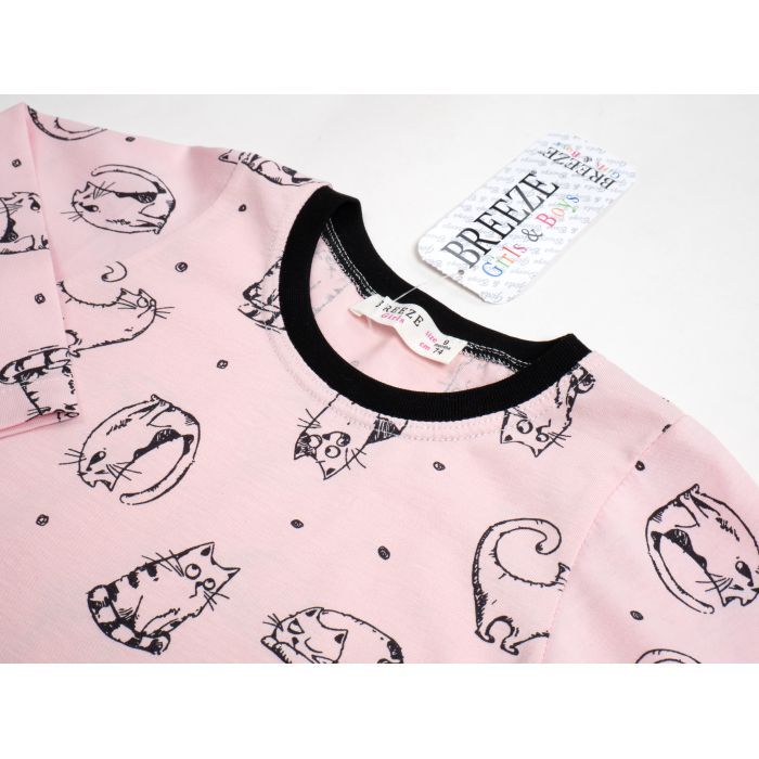 Піжама дитяча Breeze з довгим рукавом (17828-92G-pink) зображення 7