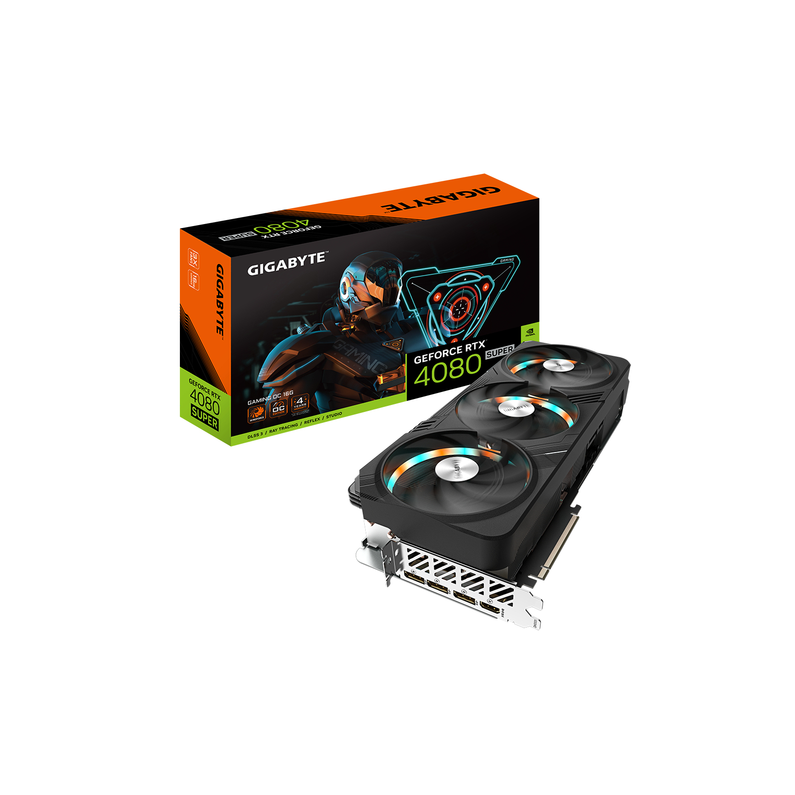 Видеокарта GIGABYTE GeForce RTX4080 SUPER 16Gb GAMING OC (GV-N408SGAMING OC-16GD) изображение 2