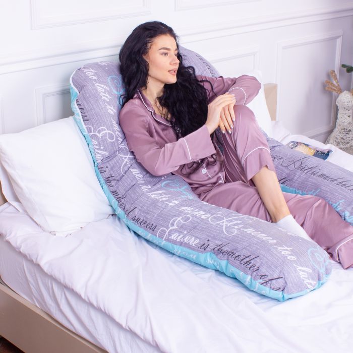 Подушка MirSon для вагітних і відпочинку Naturale Line Print №8005 U-подібна Tulio (2200006178231) зображення 6