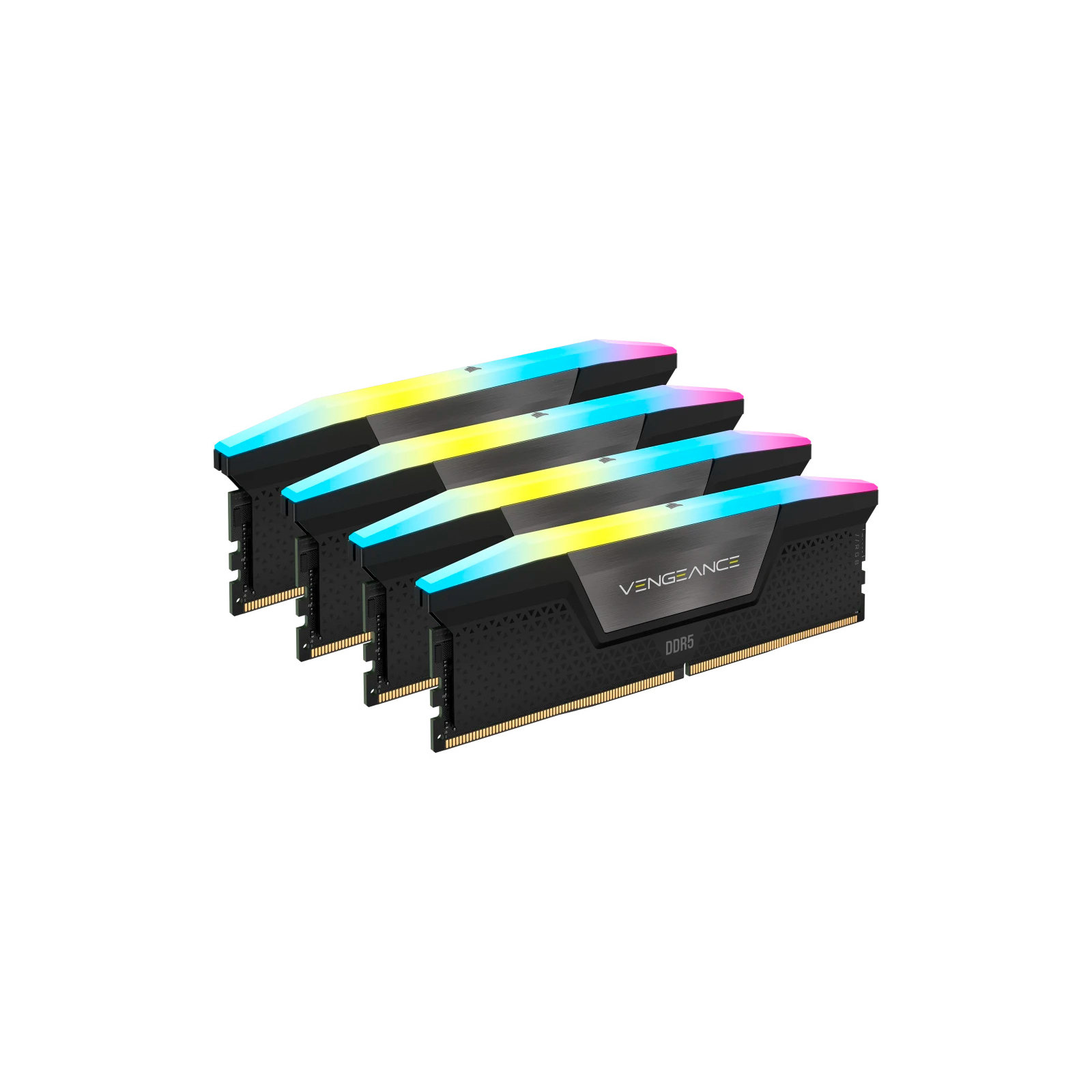 Модуль памяти для компьютера DDR5 96GB (4x24GB) 6000 MHz Vengeance RGB Black Corsair (CMH96GX5M4B6000C30) изображение 2