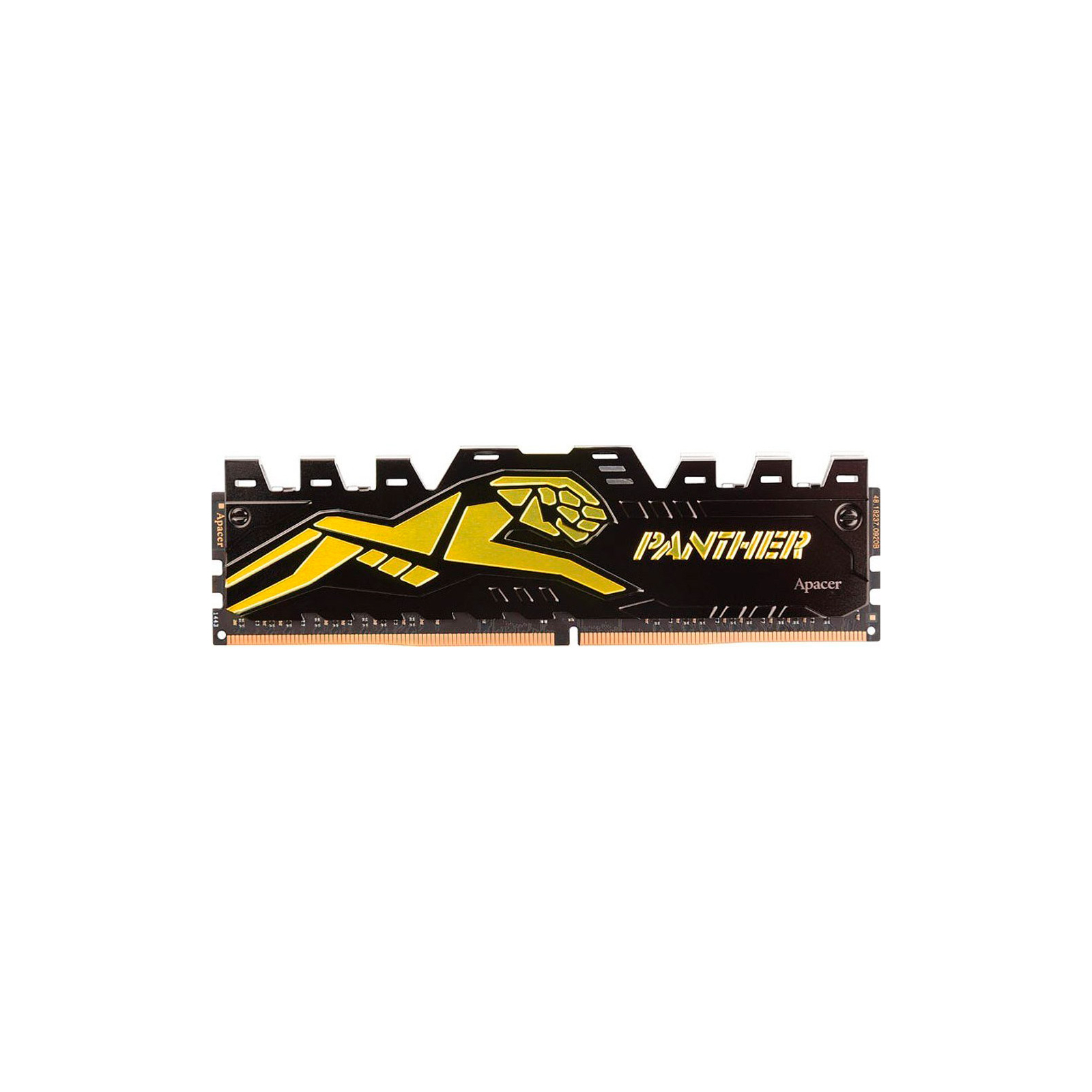 Модуль памяти для компьютера DDR4 8GB 3200 MHz Panther Black/Gold Apacer (AH4U08G32C28Y7GAA-1)