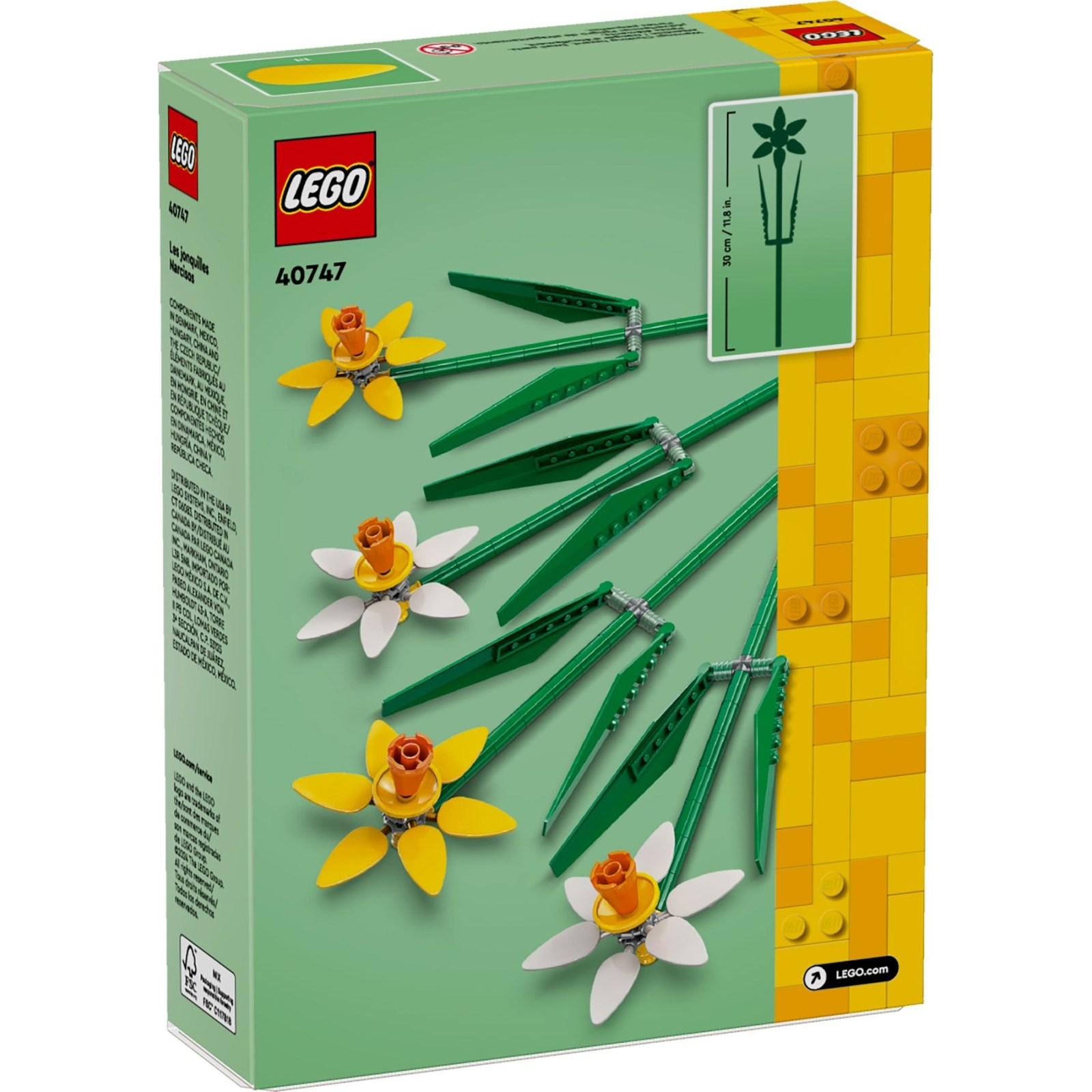 Конструктор LEGO Iconic Нарциссы 216 деталей (40747) изображение 6