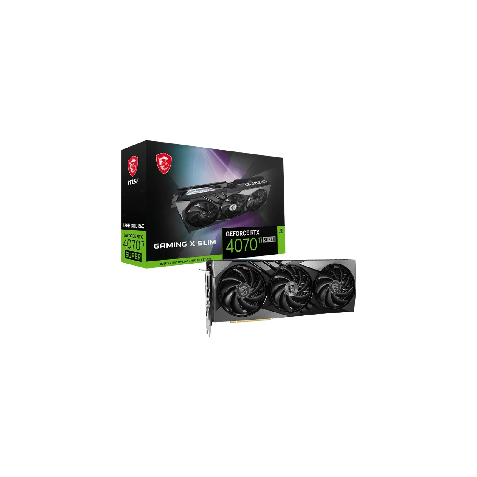 Видеокарта MSI GeForce RTX4070Ti SUPER 16Gb GAMING X SLIM (RTX 4070 Ti SUPER 16G GAMING X SLIM) изображение 7