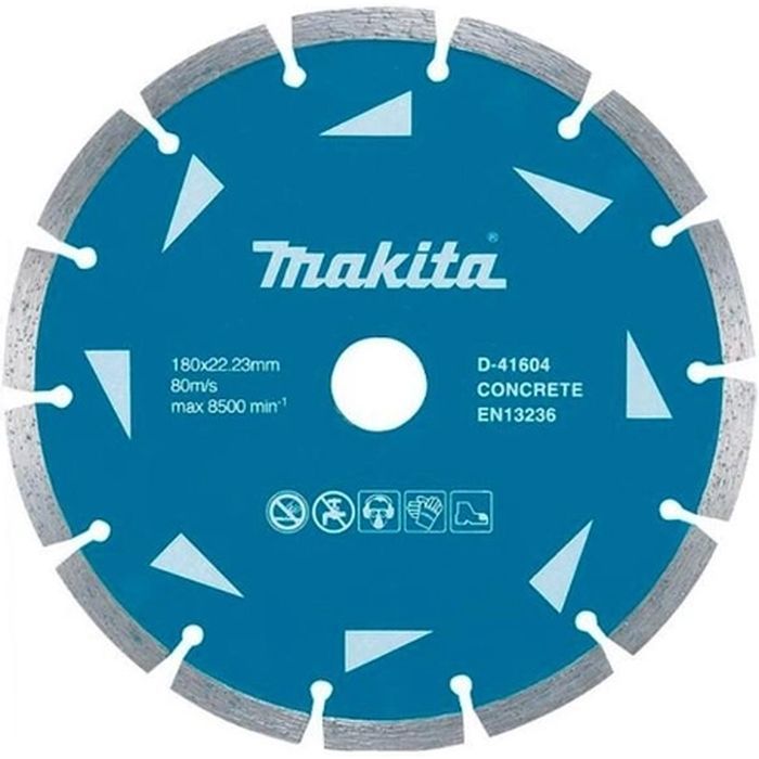 Круг відрізний Makita алмазний по бетону сегментний 180х22.23 мм (D-41604)
