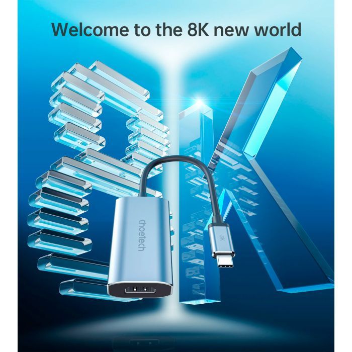 Переходник USB-C to HDMI 8K 60 Hz Choetech (HUB-H16-GY) изображение 8