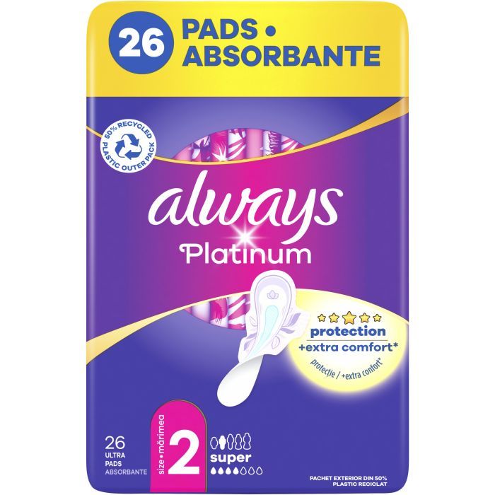 Гигиенические прокладки Always Platinum Super (Размер 2) 7 шт. (8001090444950) изображение 2