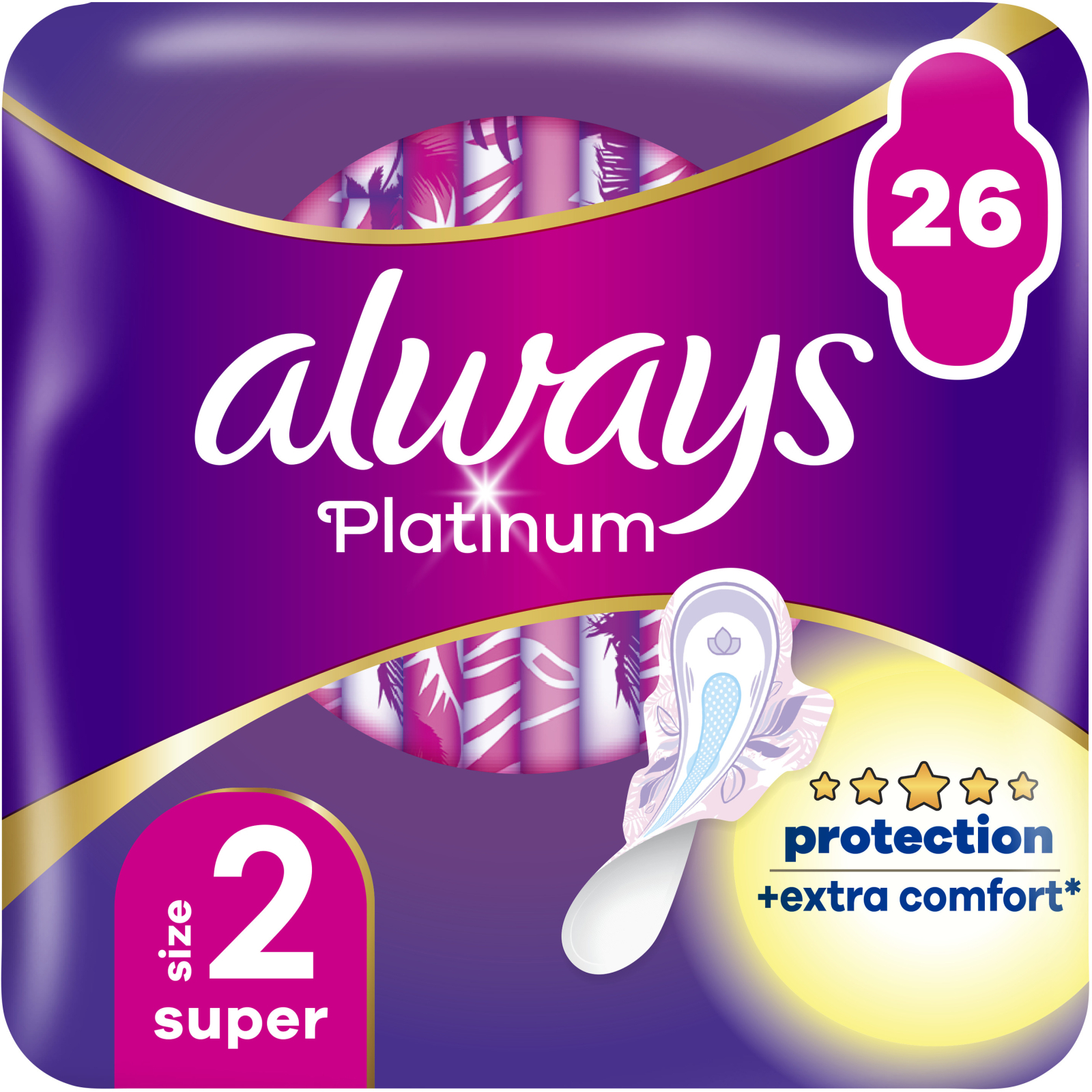 Гігієнічні прокладки Always Platinum Super (Розмір 2) 14 шт. (8001090444998)
