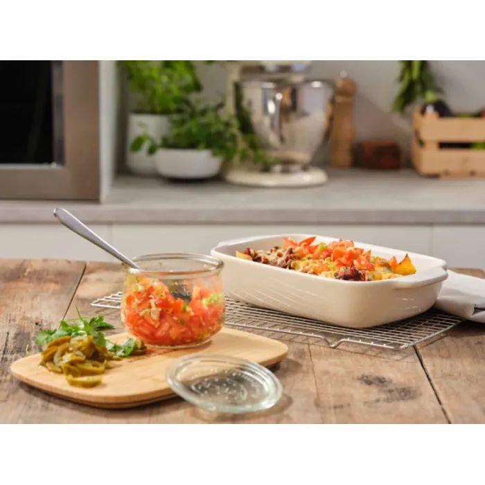 Форма для выпечки KitchenAid з кришкою керамогранітна 0,9 л Кремова (CC006105-001) изображение 7
