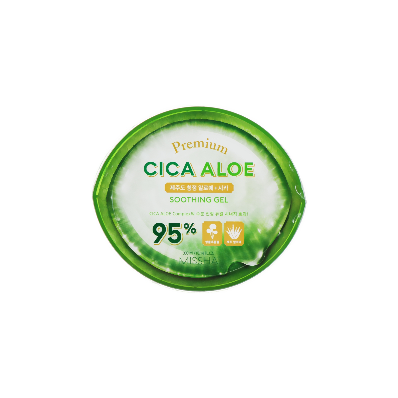 Гель для лица Missha Premium Cica Aloe Soothing Gel Успокаивающий с алоэ вера 300 мл (8809643505796)