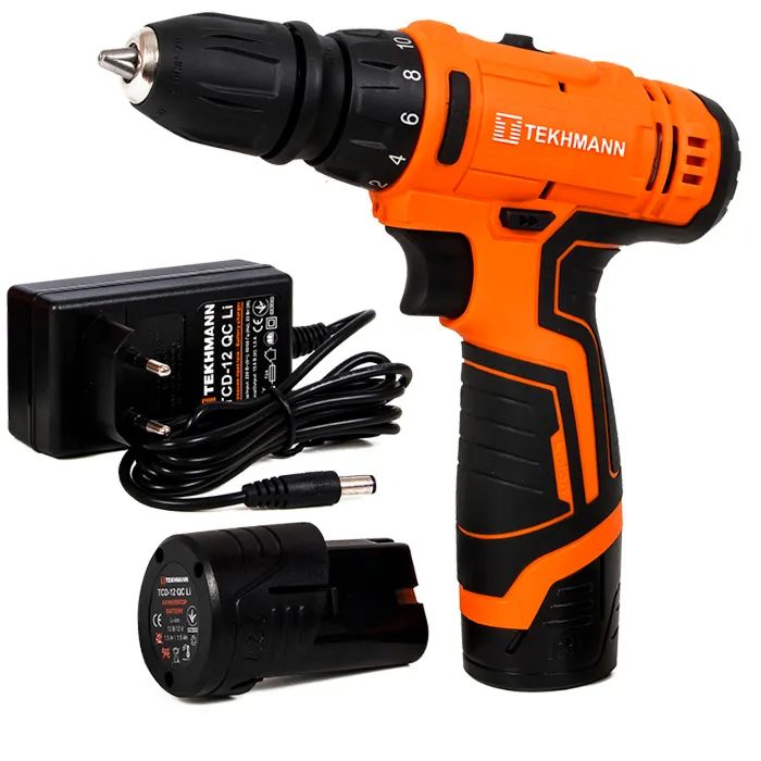 Шуруповерт Tekhmann TCD-12 QC Li с 1 АКБ (853461) зображення 2