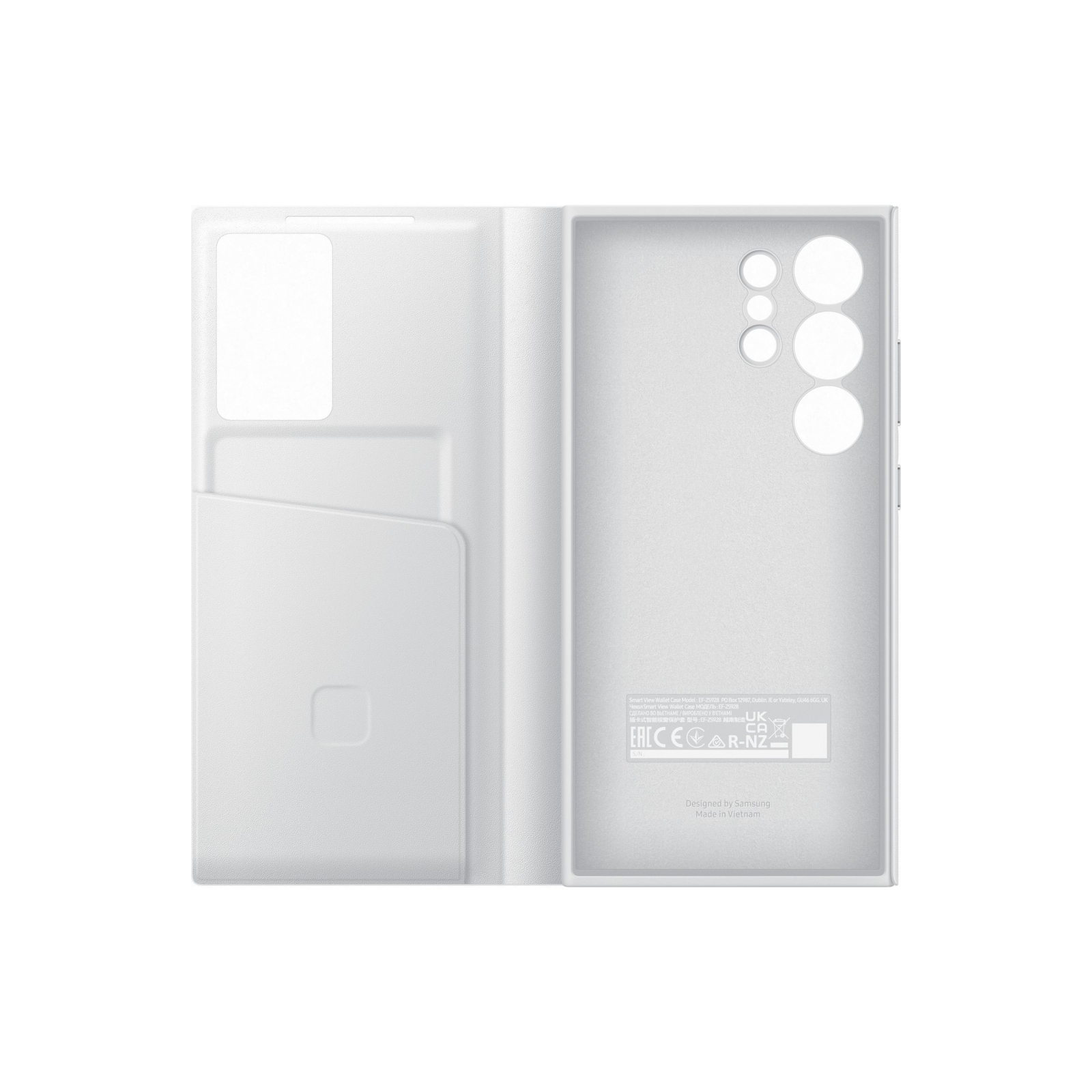 Чохол до мобільного телефона Samsung S24 Ultra Smart View Wallet Case White (EF-ZS928CWEGWW) зображення 5