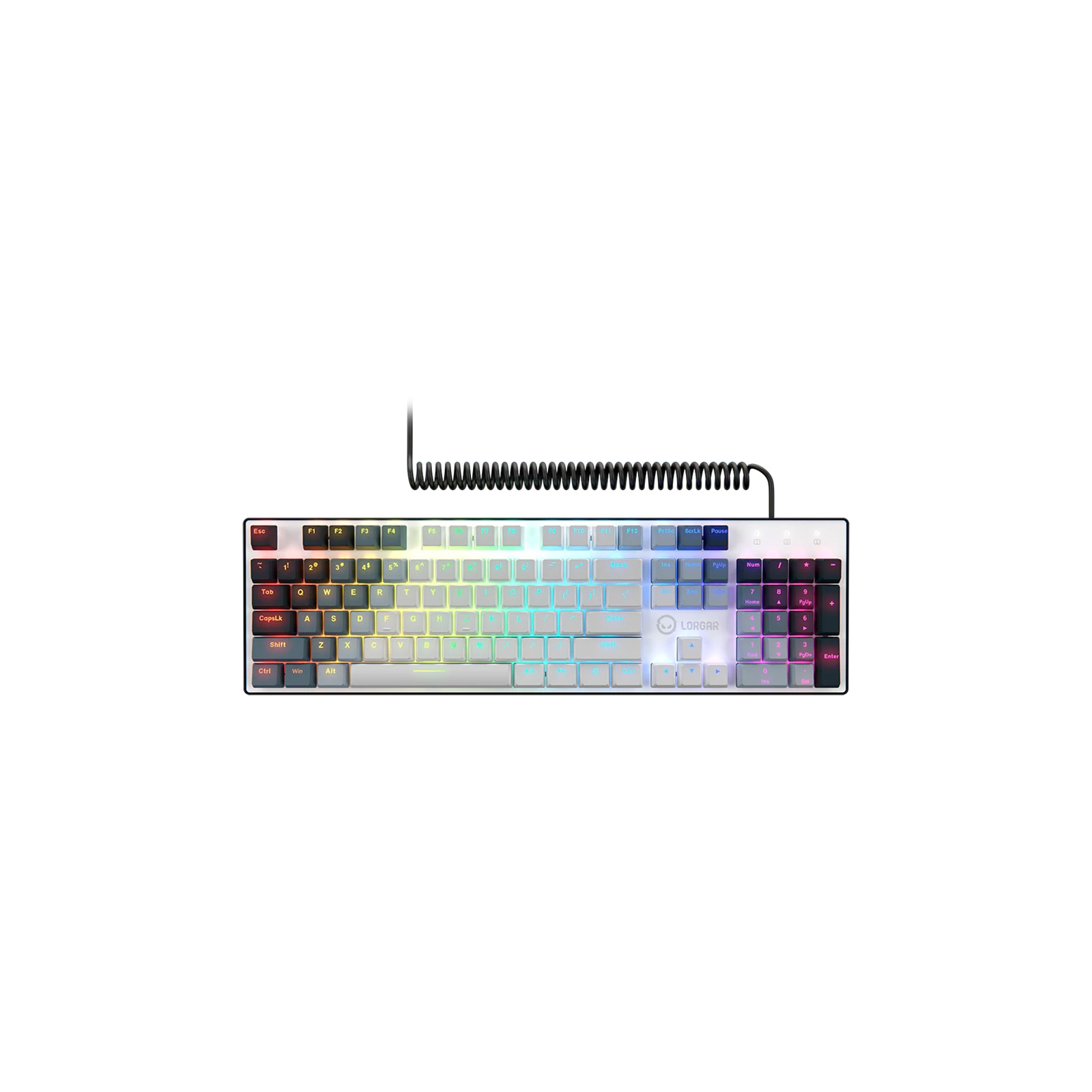 Клавиатура Lorgar Azar 514 RGB USB UA White (LRG-GK514W-UA)