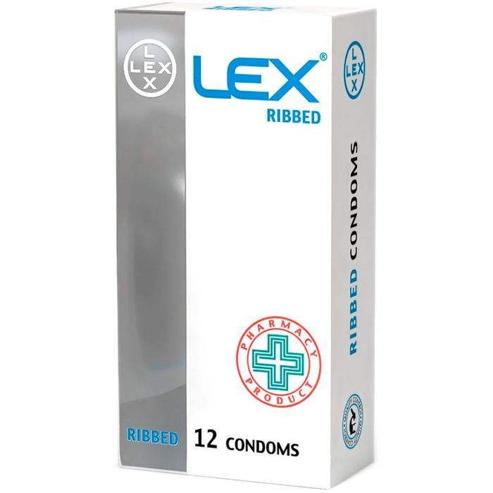 Презервативы Lex Condoms Ribbed 12 шт. (4820144771934)