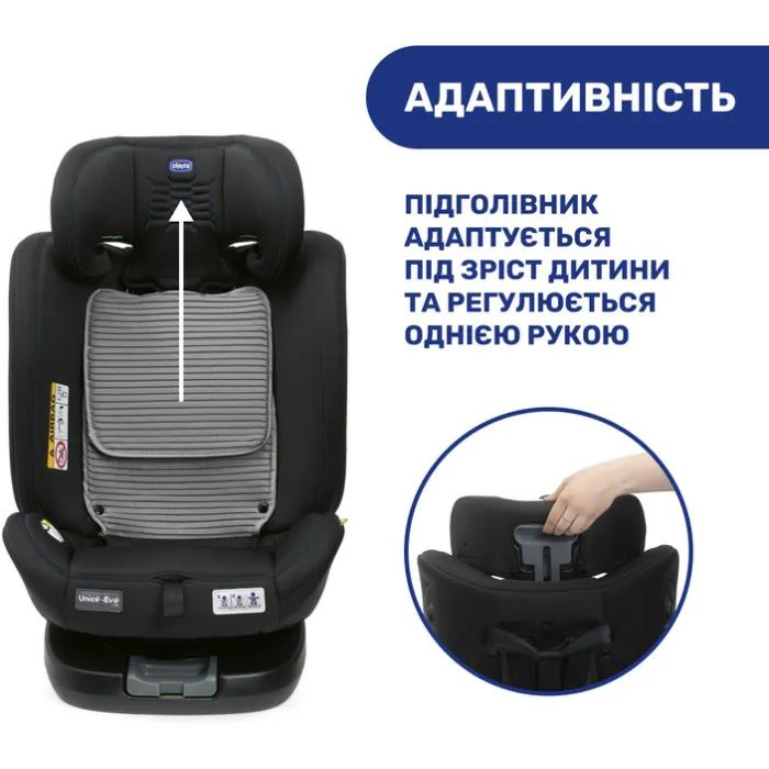 Автокресло Chicco Unico Evo i-Size Air Черное (8058664167326) (87031.72) изображение 10