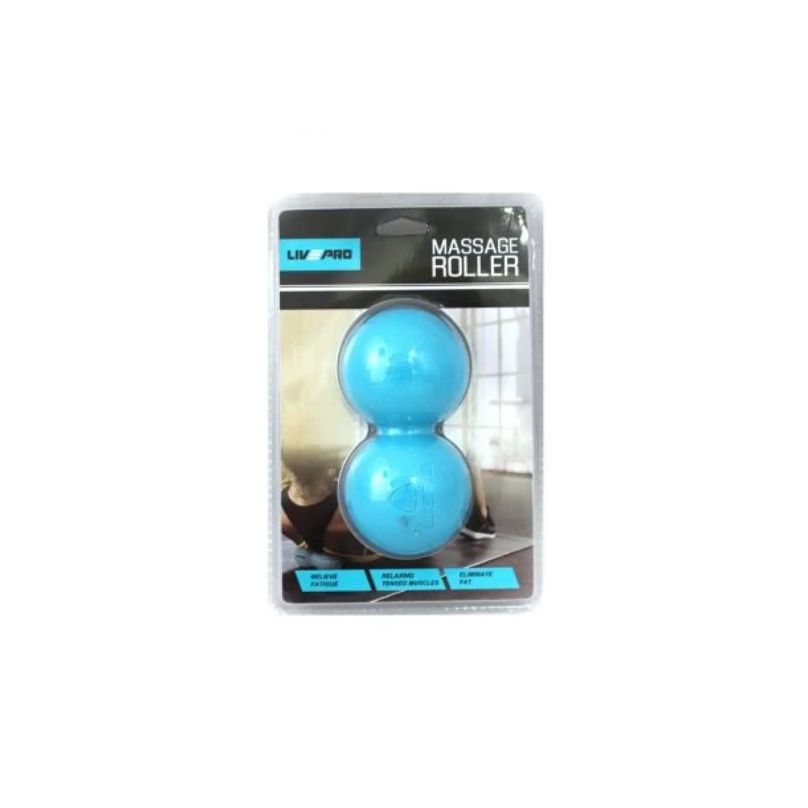Массажный мяч LivePro Massage Peanut Ball LP8502 блакитний Уні 14х6.5см (6951376102949) изображение 2