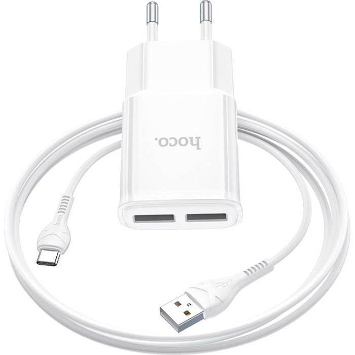 Зарядное устройство HOCO C88A White (6931474749550)