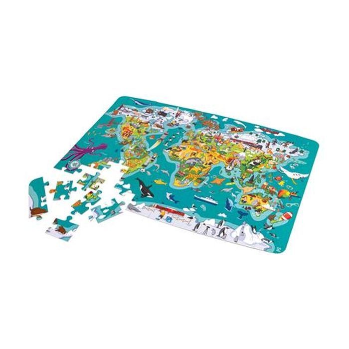Пазл Hape гра Карта світу 105 елементів (E1626) зображення 2