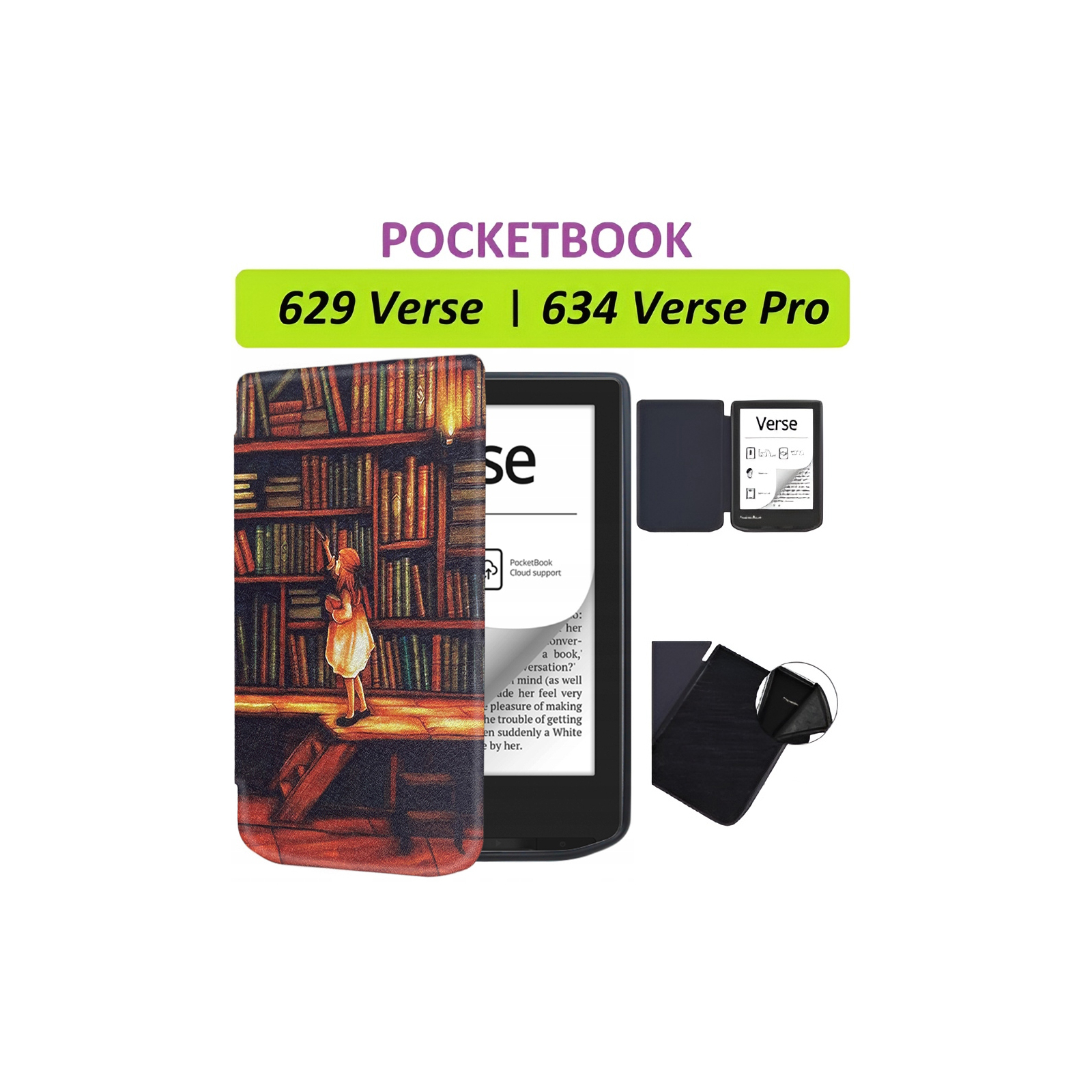 Чохол до електронної книги BeCover Smart Case PocketBook 629 Verse / 634 Verse Pro 6" Library (710974) зображення 9