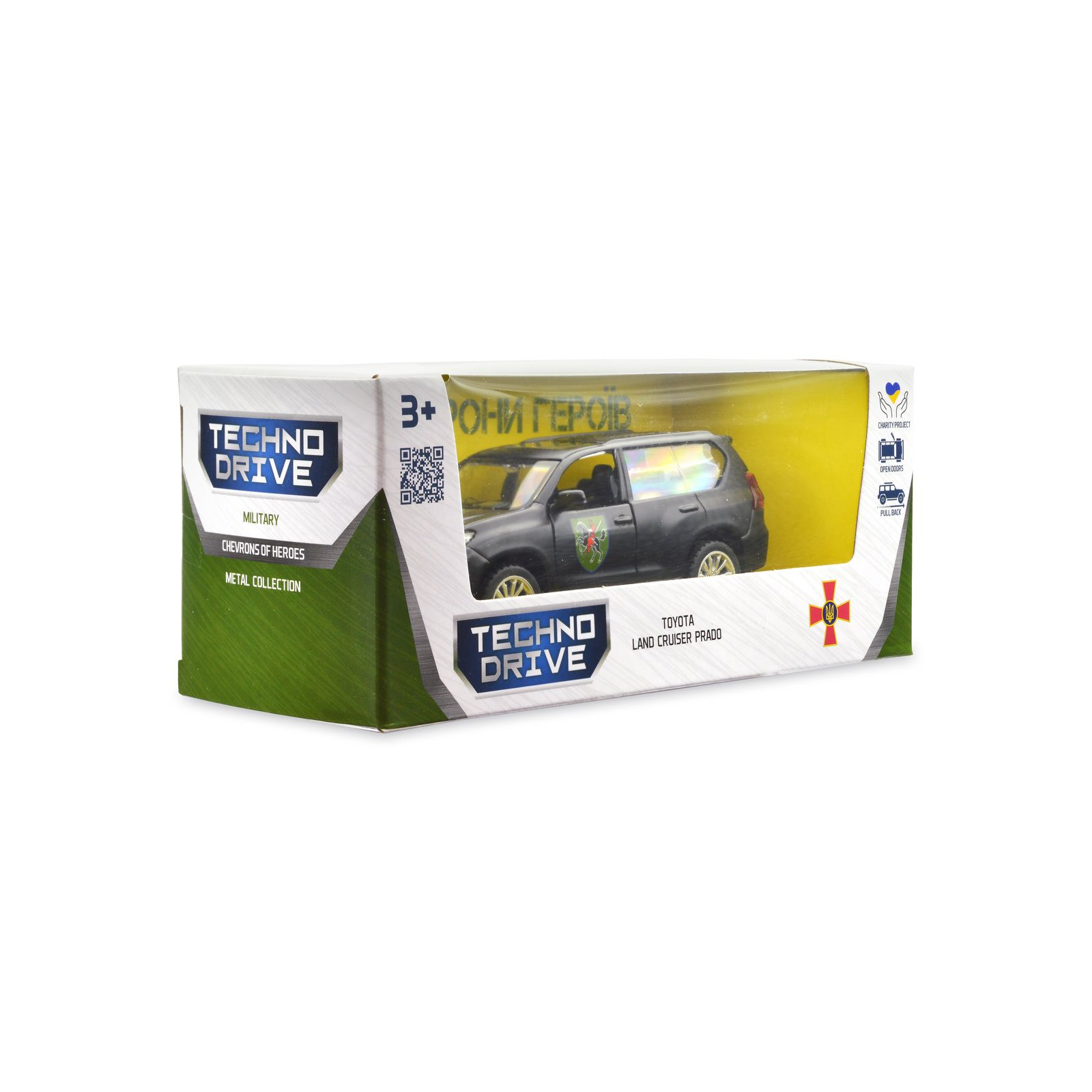 Машина Techno Drive Автомодель серии Шевроны Героев - Toyota Land Cruiser Prado - 110 ОМБр (250359M) изображение 7