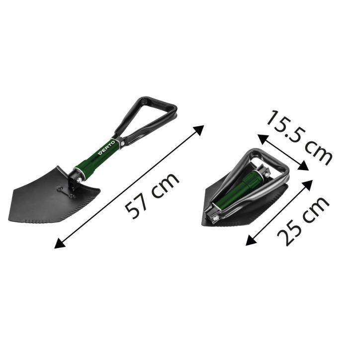 Тактическая лопата Verto складная, 58см, 0.96кг (15G075) изображение 9