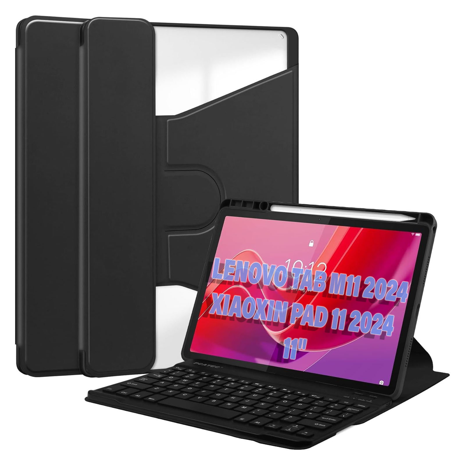 Чехол для планшета BeCover Keyboard 360° Rotatable Lenovo Tab M11 (2024) TB-TB330FU/Xiaoxin Pad 11 (2024) 11" Dark Green (711076)