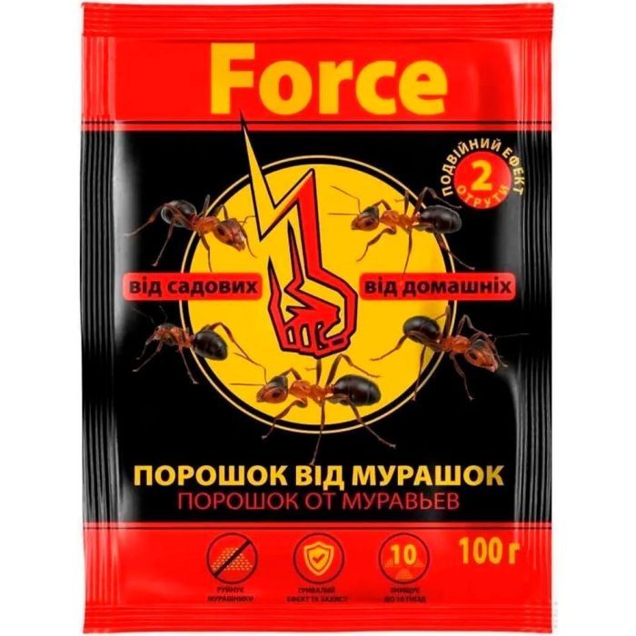 Порошок от насекомых Force От муравьев 100 г (4820214191143)