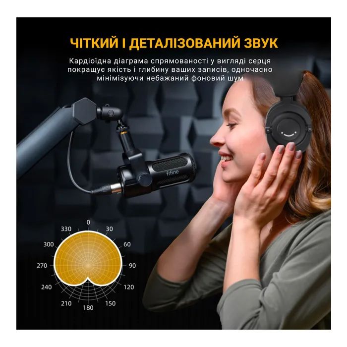 Микрофон Fifine Tank1 XLR Black (Tank1) изображение 11