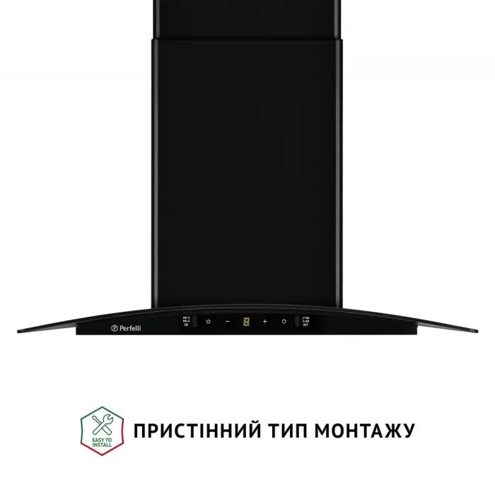 Витяжка кухонна Perfelli GRASSI 6PWB NERO зображення 2