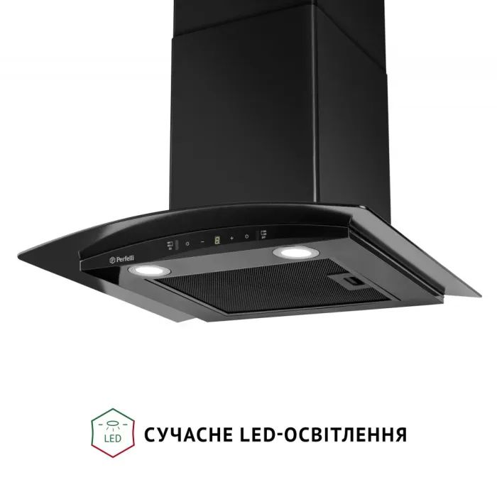 Витяжка кухонна Perfelli GRASSI 6PWB NERO зображення 4