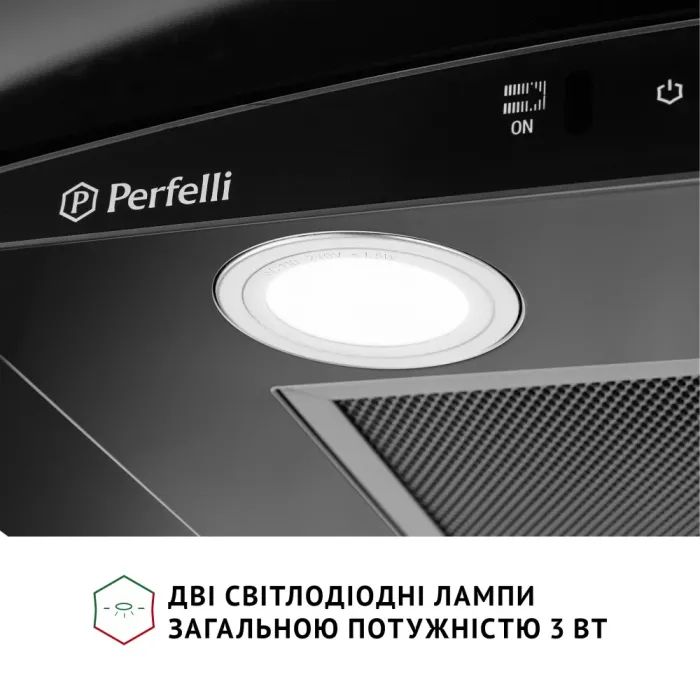 Витяжка кухонна Perfelli GRASSI 6PWB NERO зображення 5