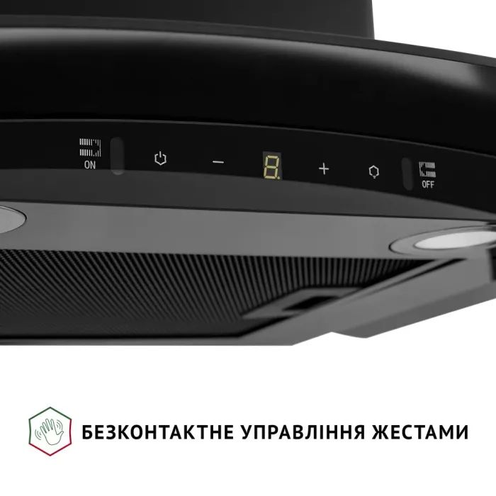 Витяжка кухонна Perfelli GRASSI 6PWB NERO зображення 6