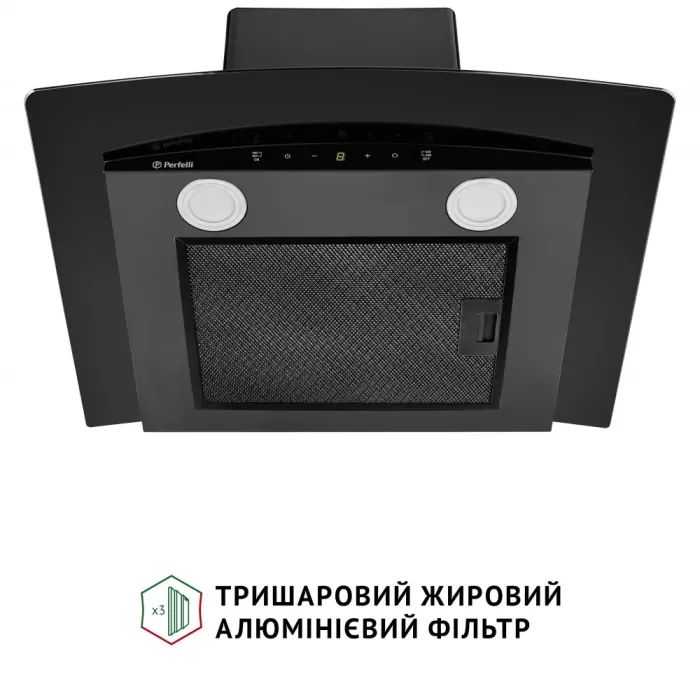Витяжка кухонна Perfelli GRASSI 6PWB NERO зображення 7