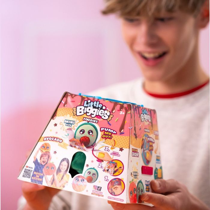 М'яка іграшка Biggies серії Little Foodies - Полуниця (надувна іграшка, насос) (BIG002-ST) зображення 5